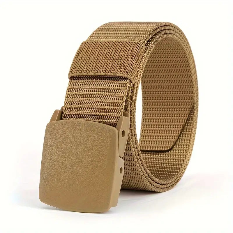 Ceinture militaire homme en nylon – Accessoire résistant avec boucle solide, idéale pour sport et plein air