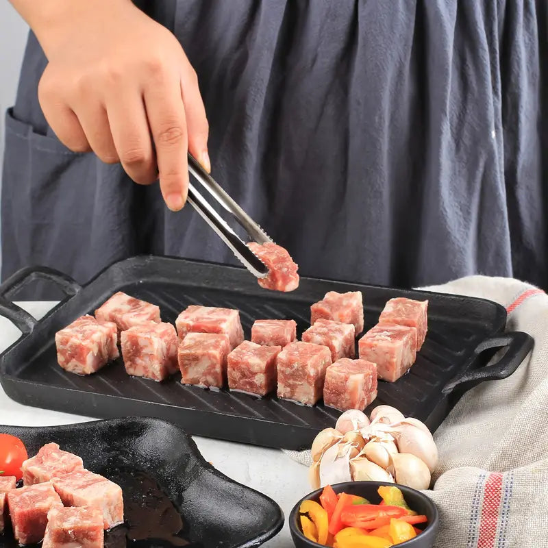 Pinces de cuisine en acier inoxydable – Ustensiles de barbecue et camping disponibles en 3 tailles