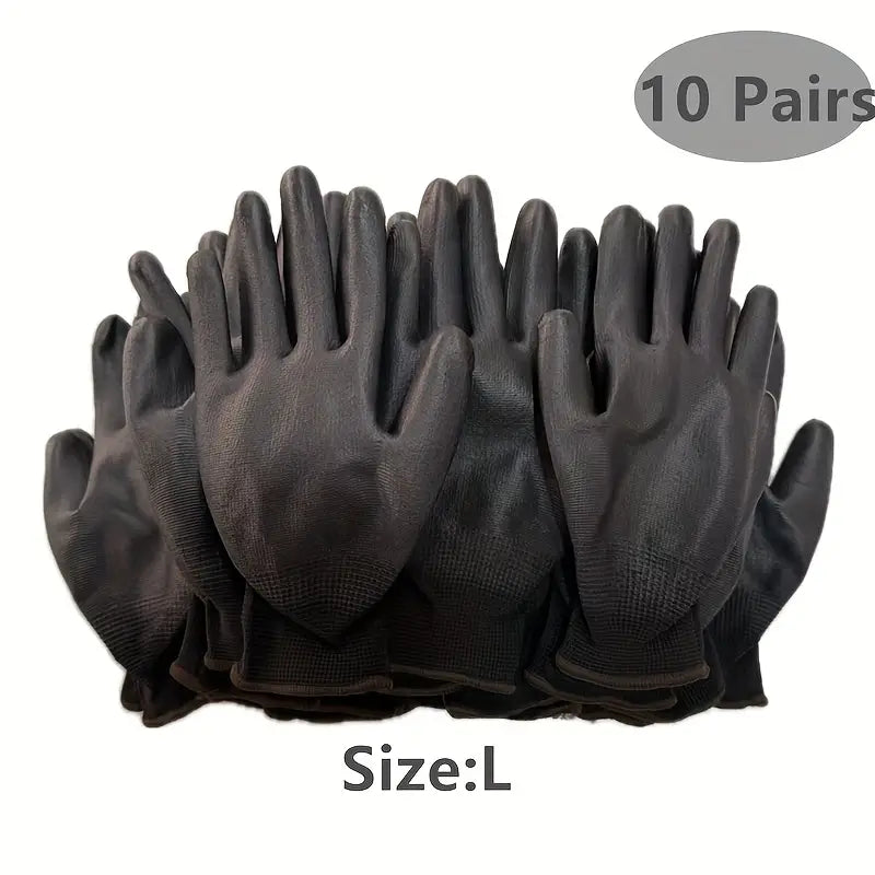 Gants de Protection Antidérapants en Nylon Enduit – Sécurité et Précision pour Travaux Manuels