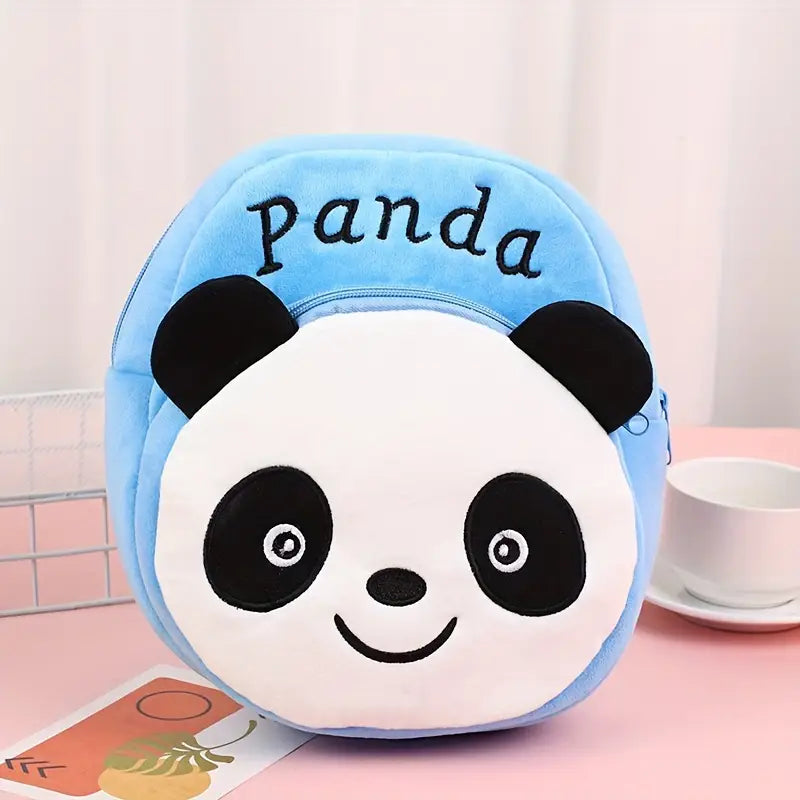 Sac à dos enfant en peluche animaux mignons – Panda, lapin et chat kawaii pour maternelle