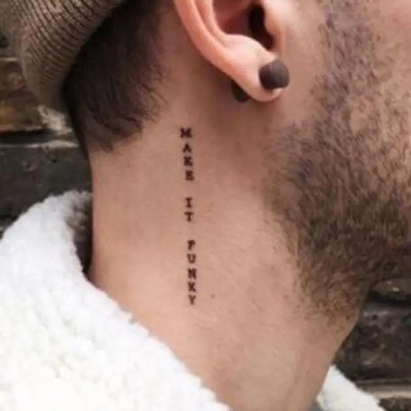 Lot de 56 Tatouages Éphémères Citations – Phrases Inspirantes et Textes Stylés pour Bras, Poignet ou Clavicule