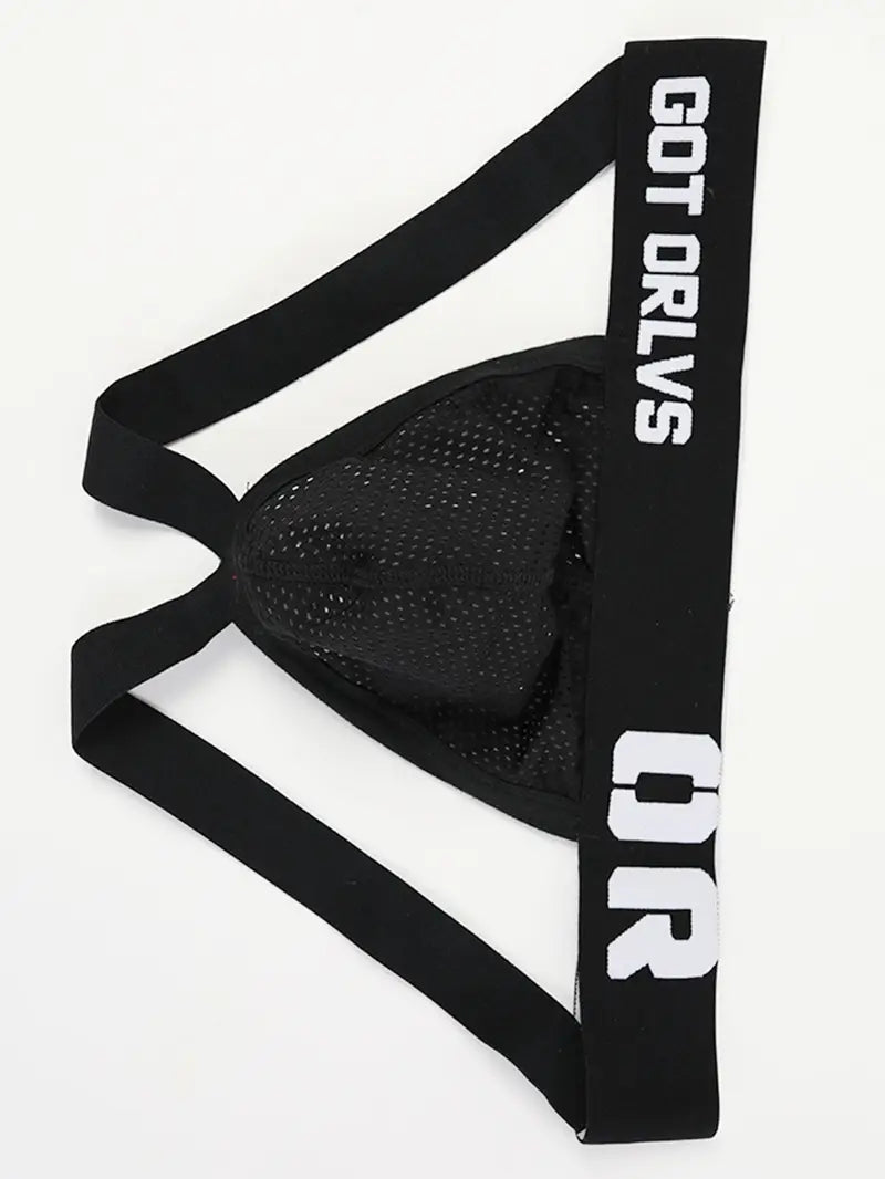 Jockstrap sexy homme – Slip échancré en maille respirante noire, Confort et séduction sportive