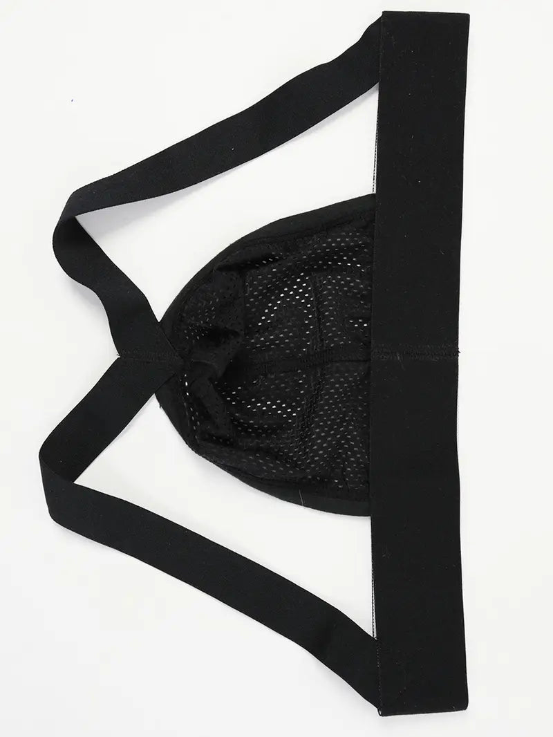 Jockstrap sexy homme – Slip échancré en maille respirante noire, Confort et séduction sportive
