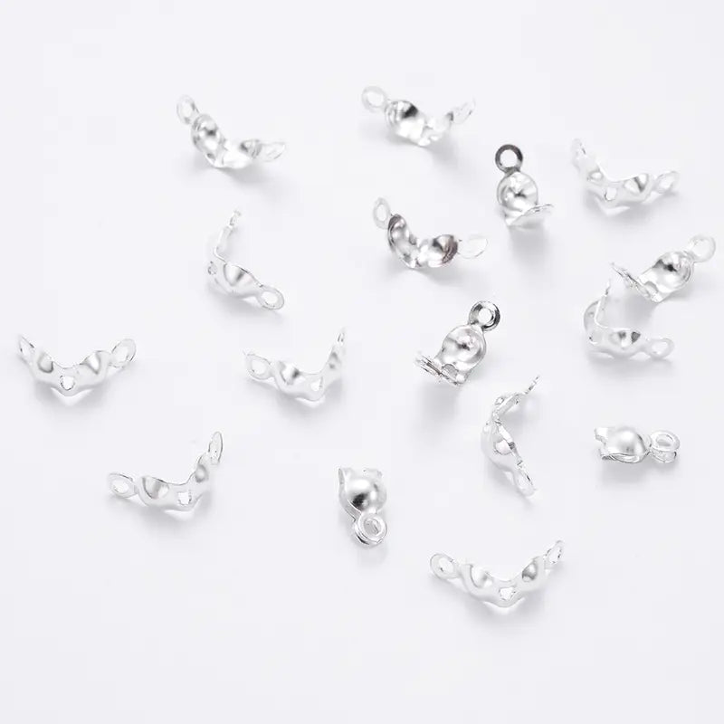 Embouts Cache-Nœuds Dorés avec Anneau – Accessoires de Finition pour Colliers et Bracelets DIY