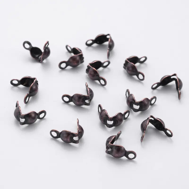 Embouts Cache-Nœuds Dorés avec Anneau – Accessoires de Finition pour Colliers et Bracelets DIY