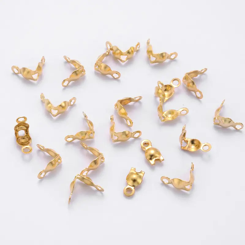 Cache-Noeuds Argentés pour Bijoux – Embouts de Finition Métalliques pour Câbles et Fils