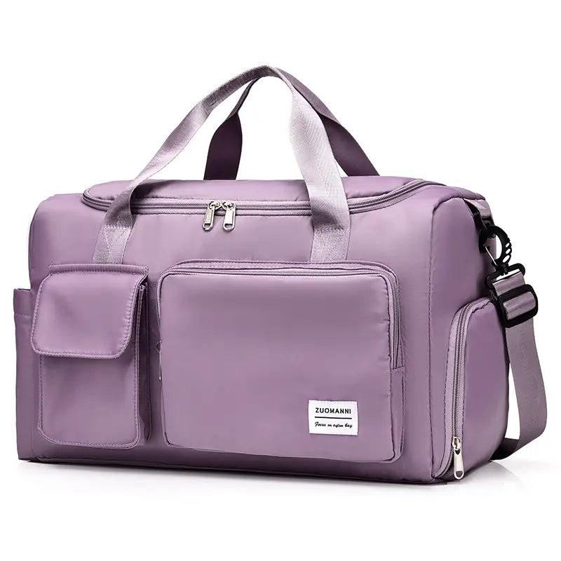 Sac de sport violet – Bandoulière réglable et poches multiples