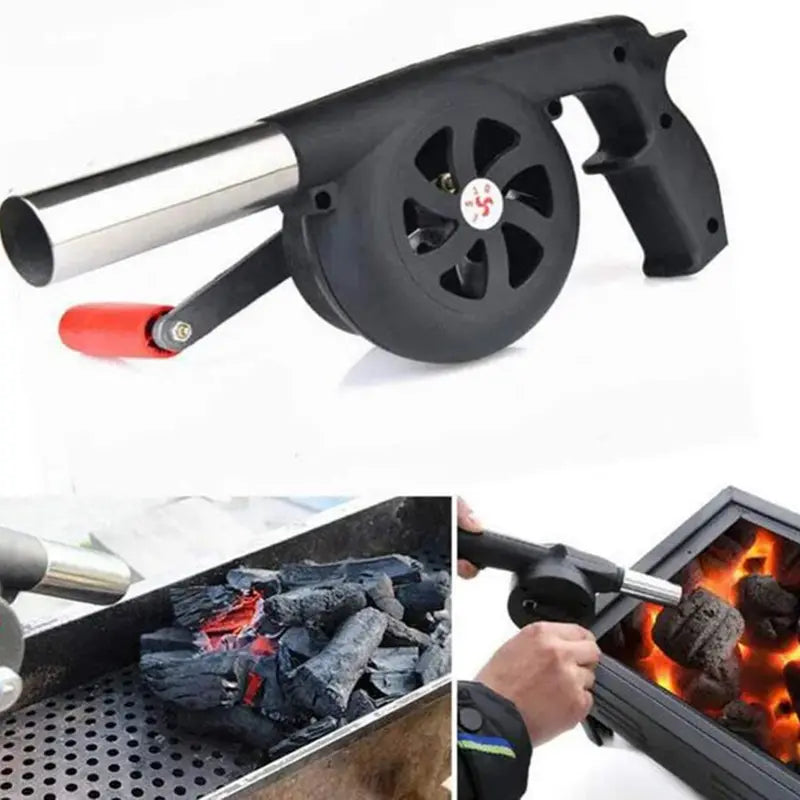 Souffleur à Main BBQ – Ventilateur Manuel Portable pour Barbecue, Cheminée et Camping