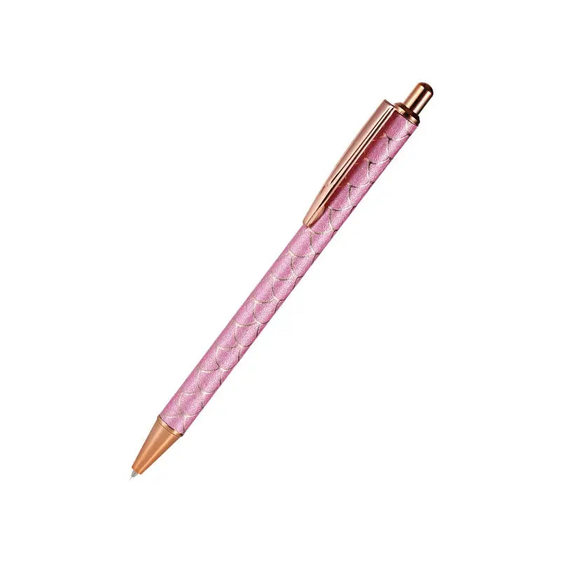 Stylos à Bille Motifs Écailles Métalliques – Set d’Outils d’Écriture Créatifs pour Scrapbooking et Papeterie DIY