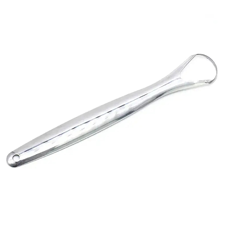 Gratte-langue Hygiénique en Acier Inoxydable – Nettoyeur de Langue Antibactérien pour Haleine Fraîche et Hygiène Buccale