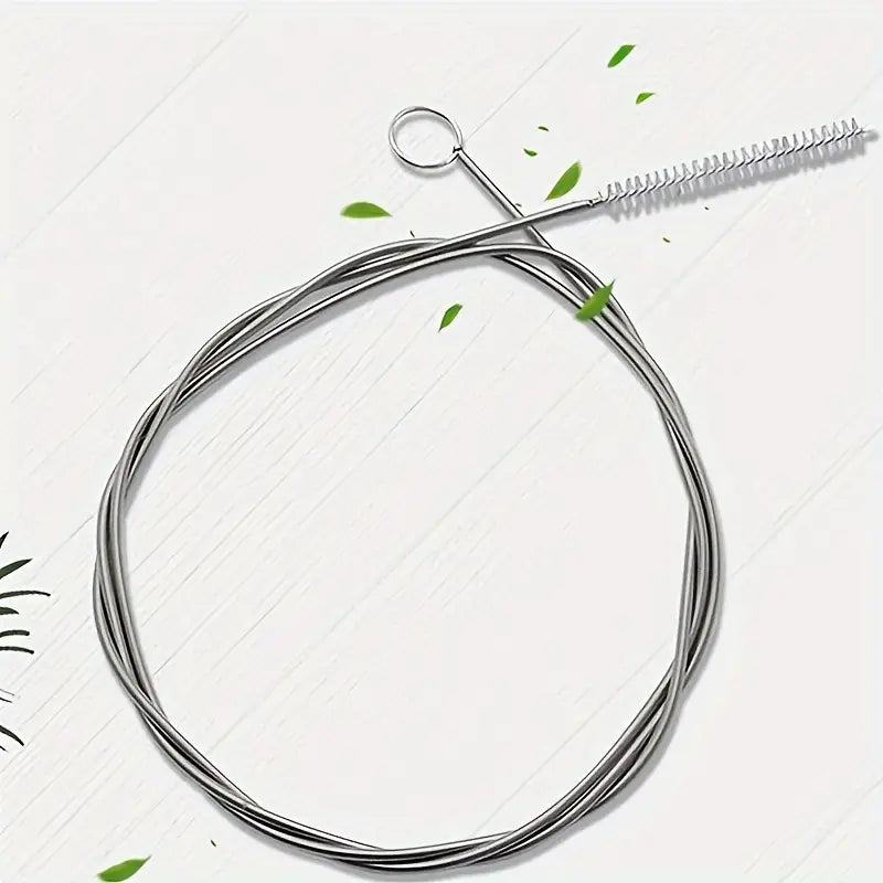 Flexible de Nettoyage avec Brosse en Acier Inoxydable – Déboucheur Manuel pour Tuyaux, Éviers et Siphons – Collection Plomberie Brute