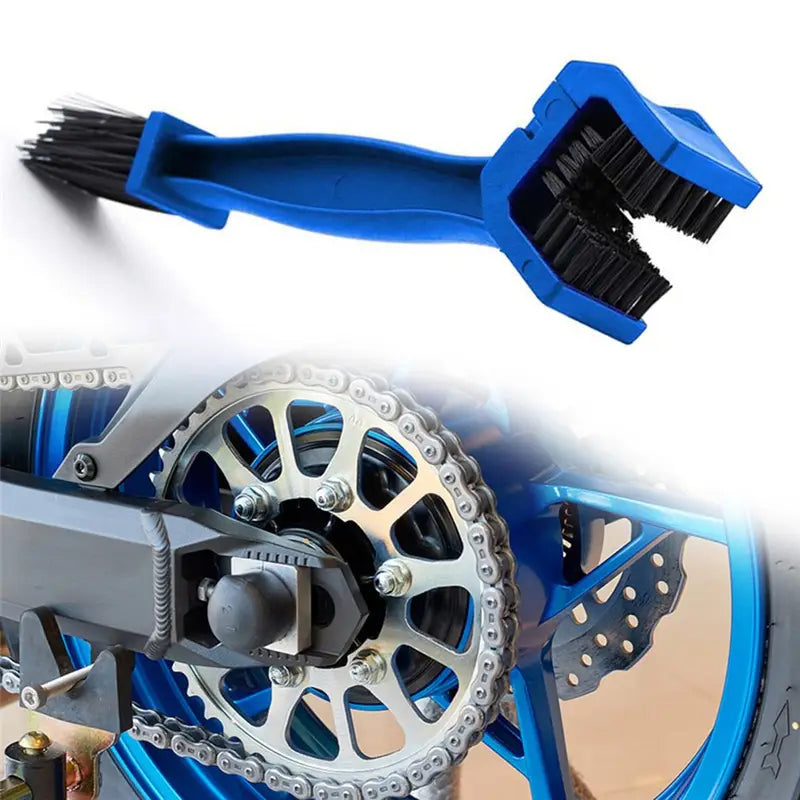 Brosse de Nettoyage Chaîne Moto et Vélo – Outil 3 Faces pour Entretien Facile et Rapide
