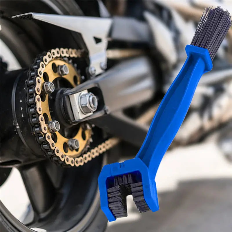 Brosse de Nettoyage Chaîne Moto et Vélo – Outil 3 Faces pour Entretien Facile et Rapide