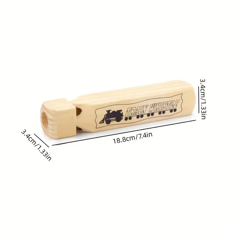 Sifflet Train en Bois pour Enfants – Jouet Musical Original et Éducatif
