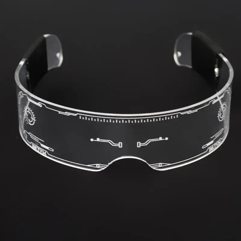 Lunettes LED futuristes lumineuses – Accessoire de déguisement cyberpunk et soirées festives