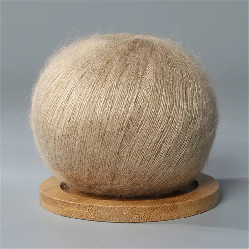 Pelote de Laine Mohair Blanche Douce et Légère – Fil Premium pour Tricot et Crochet