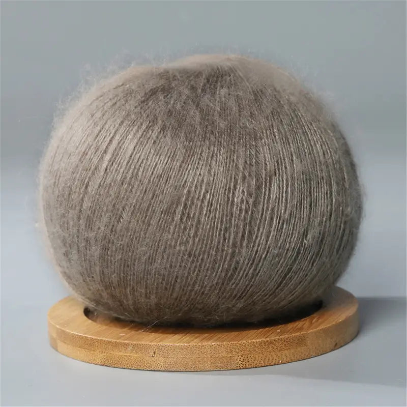 Pelote de Laine Mohair Blanche Douce et Légère – Fil Premium pour Tricot et Crochet