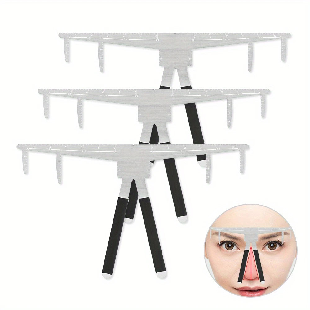 Compas de Précision pour Sourcils – Outil de Mesure Symétrique pour Microblading et Maquillage Permanent