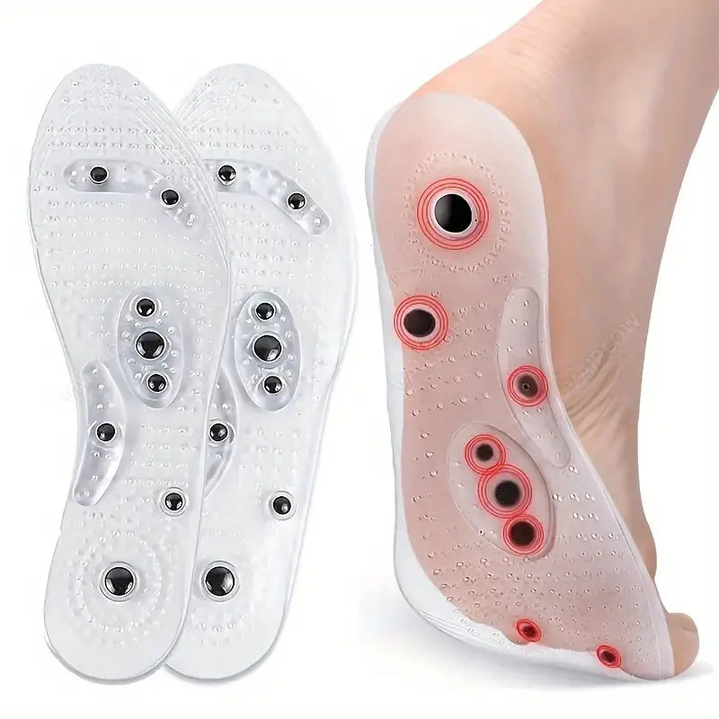 Semelles Magnétiques de Massage – Stimulation des Points d’Acupression pour Soulager la Fatigue et Favoriser la Circulation