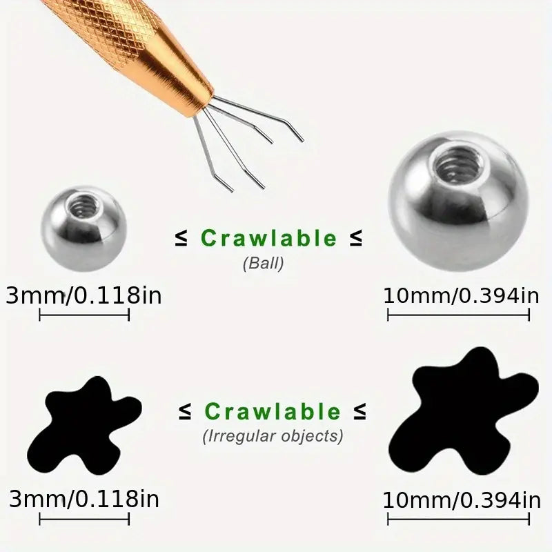 Poinçon à Ressort en Métal Doré – Outil de Marquage et Perçage Précis pour la Création de Bijoux