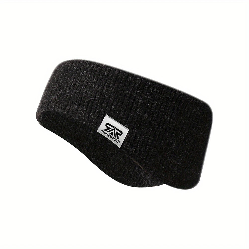 Cache-Oreilles Femme Sport Hiver – Bandeau Tricoté Doux et Chaud, Style Ponytail avec Trou pour Chignon