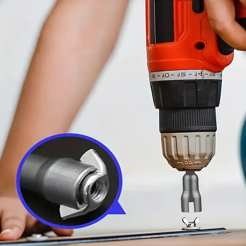 Embout de Vissage Électrique pour Crochets et Anneaux – Adaptateur Rapide pour Perceuse ou Visseuse