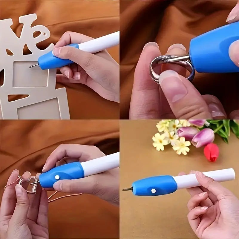 Stylo Graveur Électrique Portable – Outil de Gravure sur Métal, Pierre, Verre et Bois