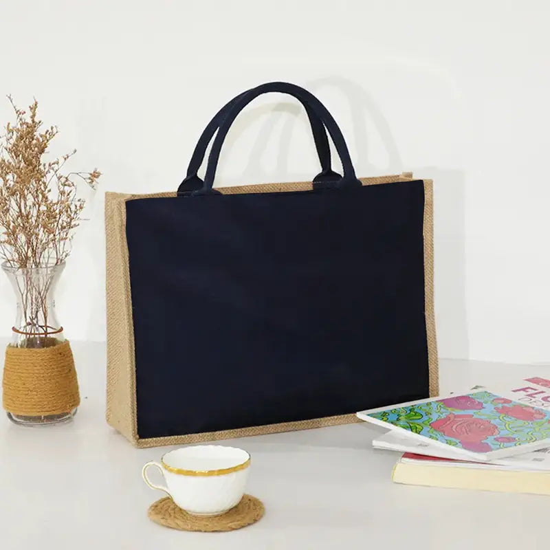 Sac cabas femme personnalisé avec initiale et fleurs – Élégant et pratique