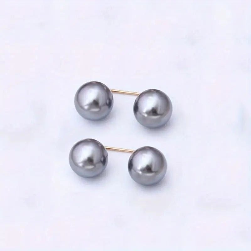 Boutons décoratifs femme perles élégantes – Épingles amovibles pour col et encolure