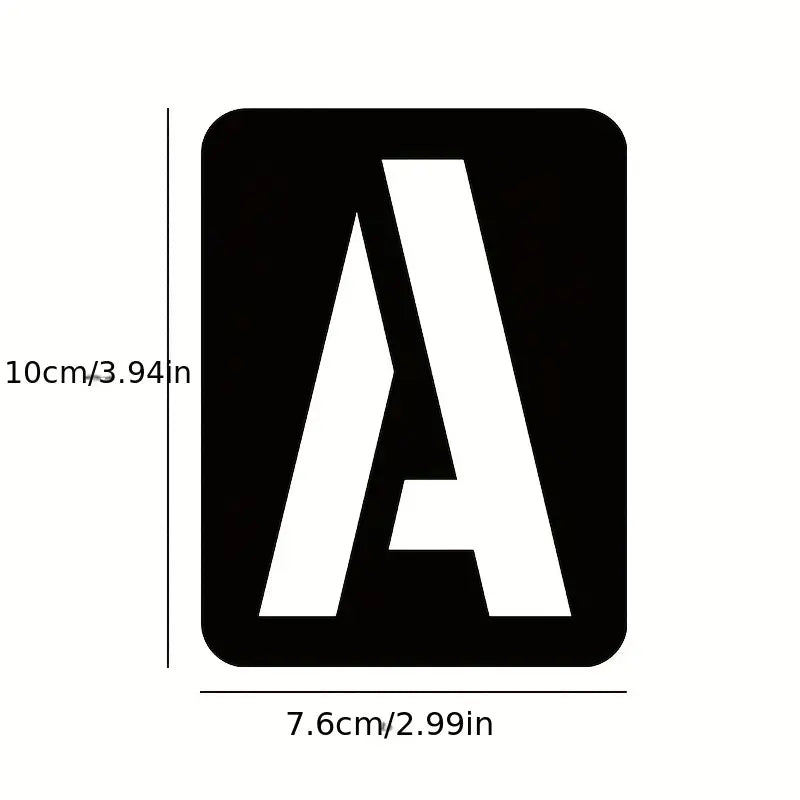 Pochoirs Alphabet et Chiffres – Gabarits de Lettres, Nombres et Symboles pour Scrapbooking, Estampage et DIY