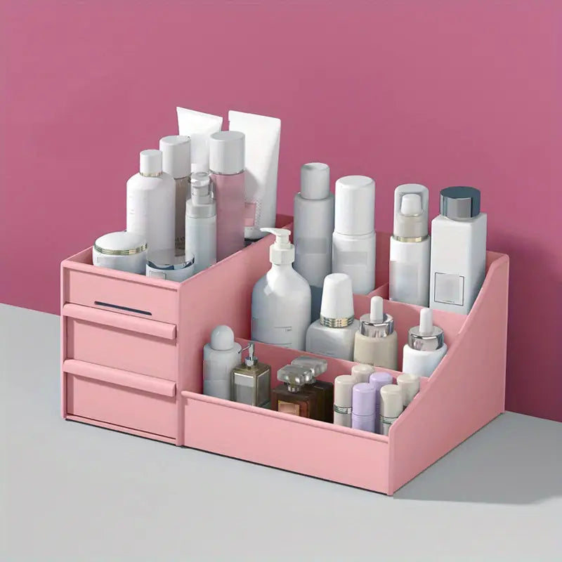 Organisateur de Bureau Multifonction avec Tiroirs – Rangement Stylos, Téléphone et Fournitures