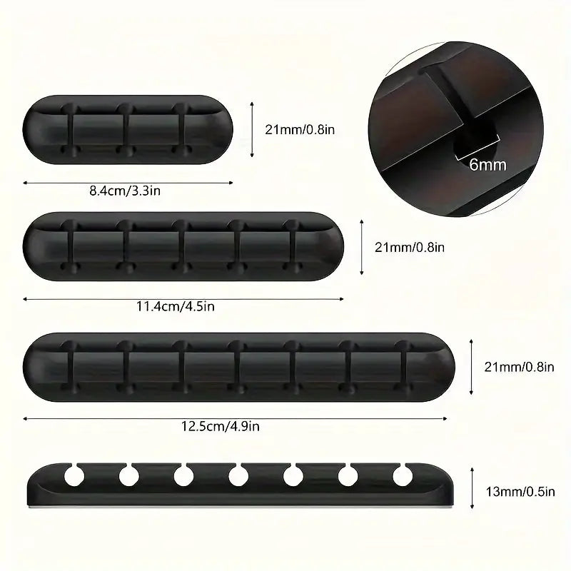 Organiseur de Câbles Adhésif – Support de Rangement USB et Chargeurs pour Bureau