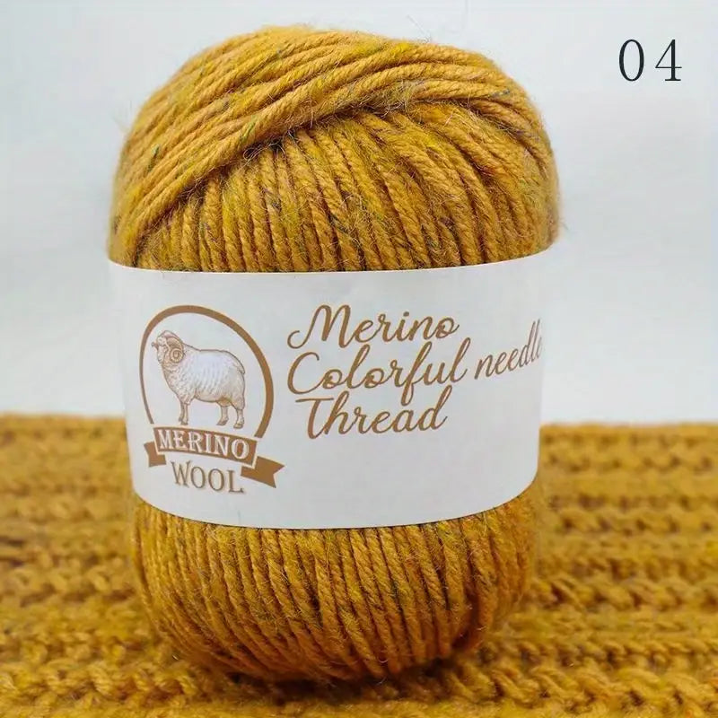 Laine Mérinos Douce Multicolore – Pelote de Fil Épais pour Tricot & Crochet Hiver