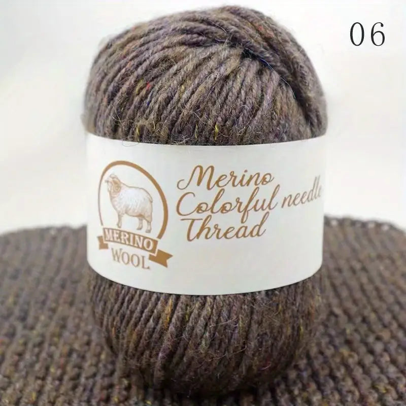 Laine Mérinos Douce Multicolore – Pelote de Fil Épais pour Tricot & Crochet Hiver