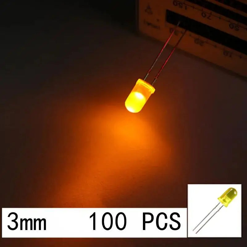 Lot de LEDs 5mm Multicolores Haute Luminosité – Rouge, Vert, Bleu, Jaune, Blanc | Composants Informatiques et Électroniques