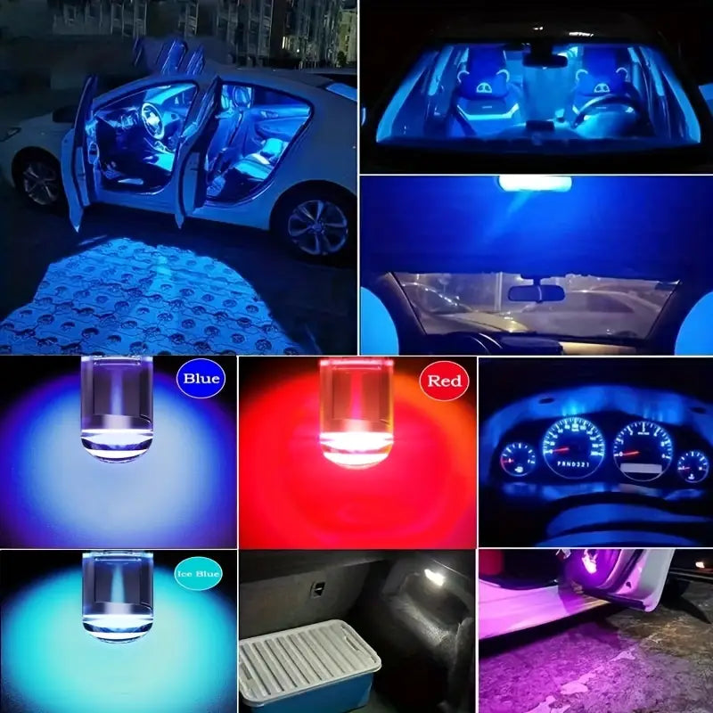 Lot de 10 Ampoules LED T10 W5W – Éclairage Blanc 12V pour Voiture, Tableau de Bord, Feux de Position et Intérieur