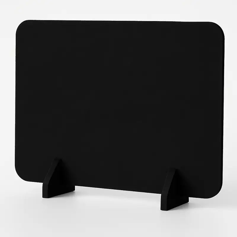 Panneau de séparation acoustique noir – Cloison de bureau sur pied pour isolation phonique et confidentialité