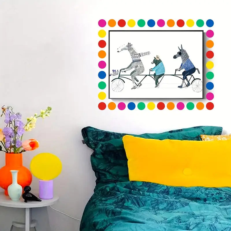 Étiquettes autocollantes rondes multicolores – Rouleaux de pastilles adhésives pour marquage et organisation