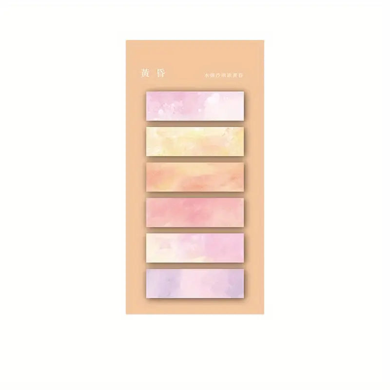 Marque-pages adhésifs pastel – Sticky notes décoratifs repositionnables pour agenda, bullet journal et étude