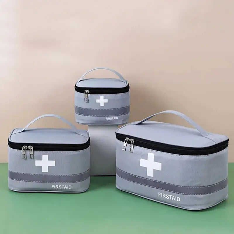 Trousse de Premiers Secours Portable en Tissu Oxford – Rangement Médical d’Urgence