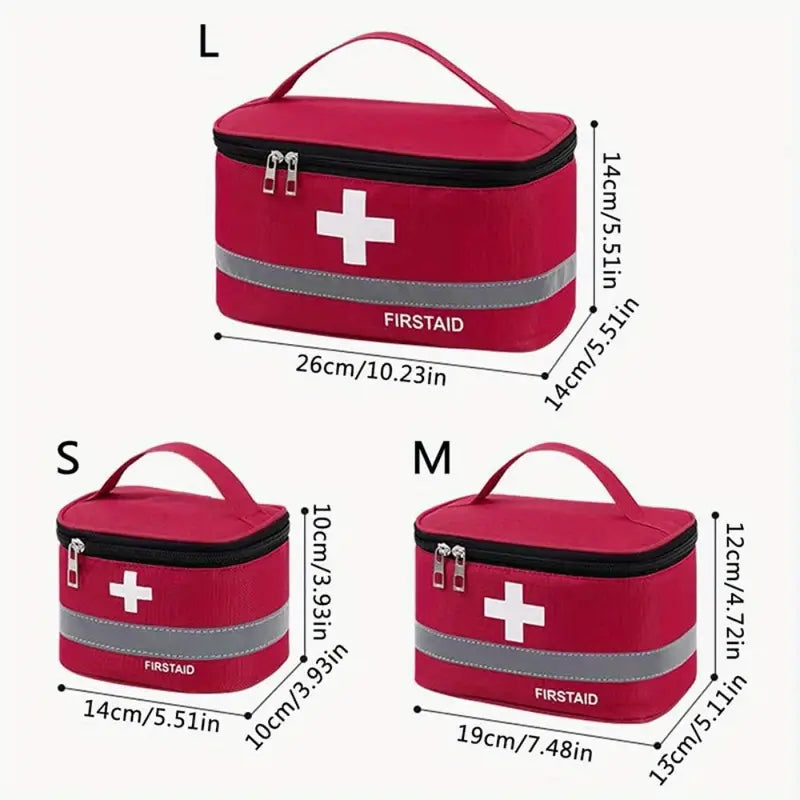 Trousse de Premiers Secours Portable en Tissu Oxford – Rangement Médical d’Urgence