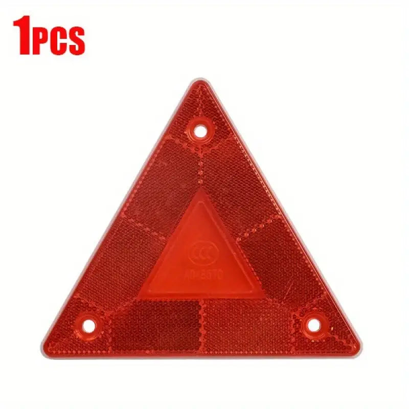 Triangle Réflecteur de Sécurité Rouge – Signalisation Haute Visibilité pour Prévention des Accidents