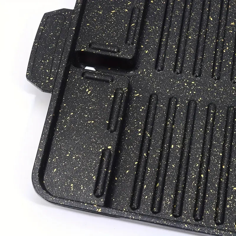 Plancha barbecue en fonte antiadhésive – Plaque de cuisson double face pour camping et cuisine extérieure