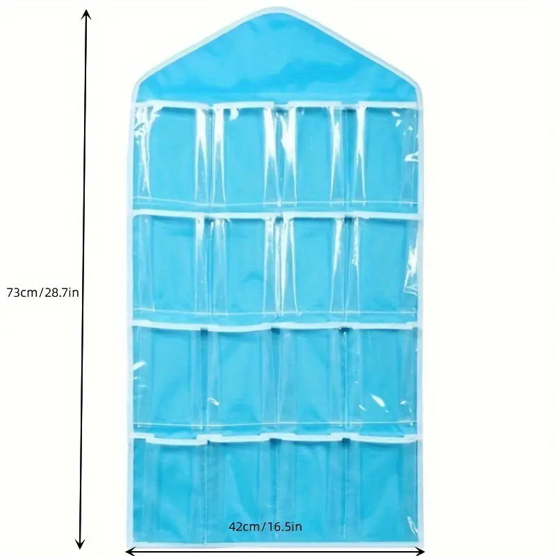 Organisateur de Rangement Mural Bébé Rose avec 12 Poches – Pochettes Suspendues pour Couches et Accessoires