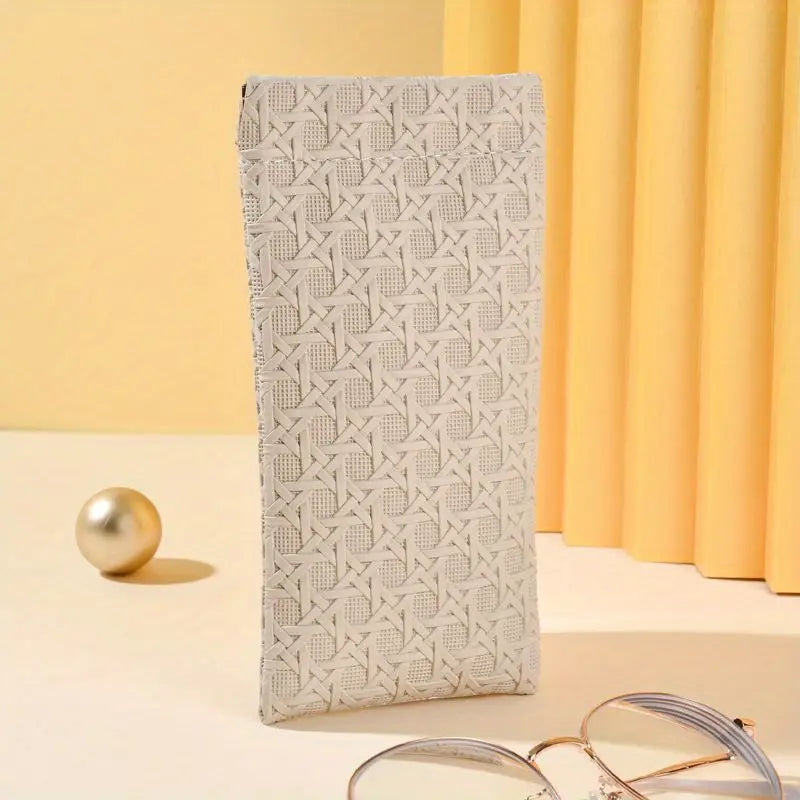 Étui à Lunettes en Tissu Matelassé – Pochette Souple et Élégante pour Lunettes de Vue ou de Soleil