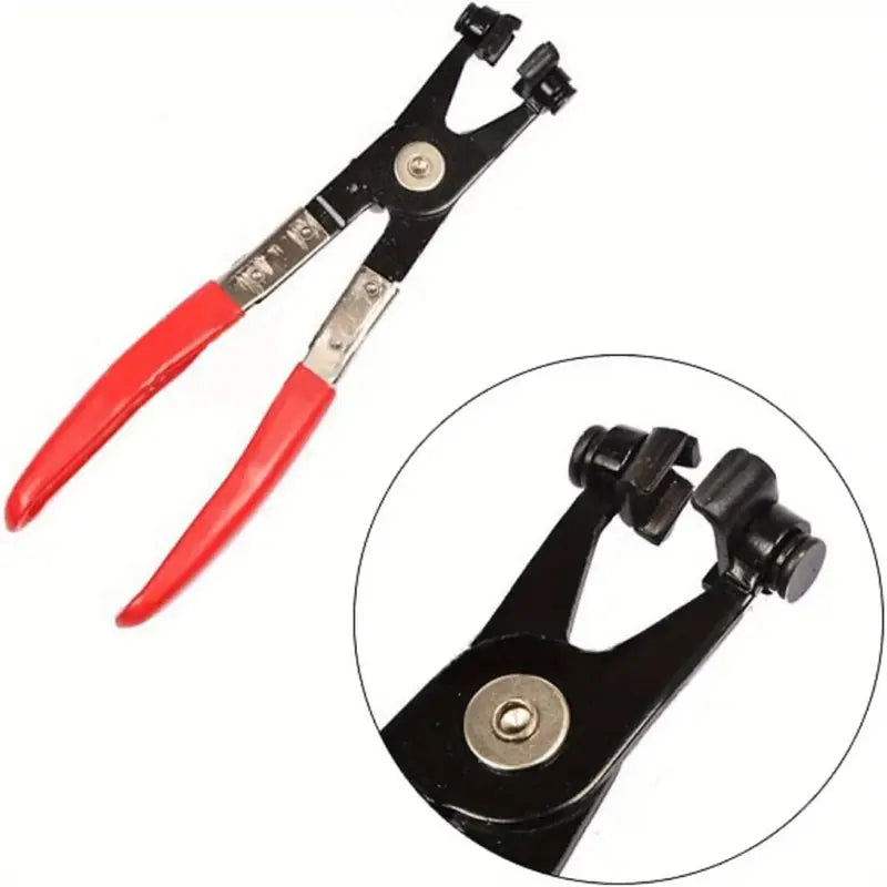 Coffret pince à collier de serrage 7 pièces – Kit outils manuels avec mallette rouge