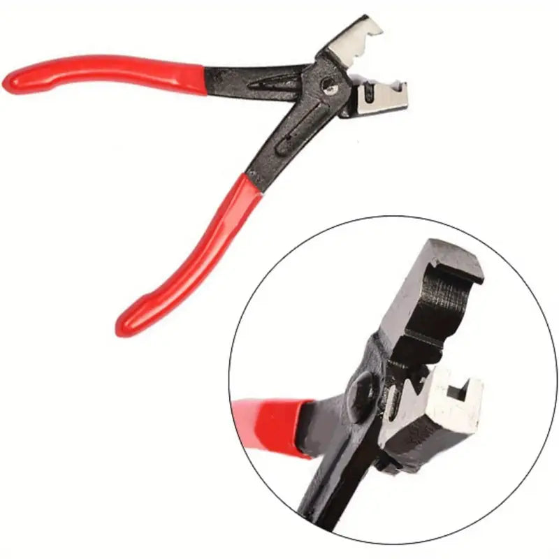 Coffret pince à collier de serrage 7 pièces – Kit outils manuels avec mallette rouge