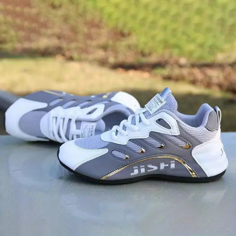 Chaussures de sport homme blanches et noires – Baskets respirantes légères au design moderne