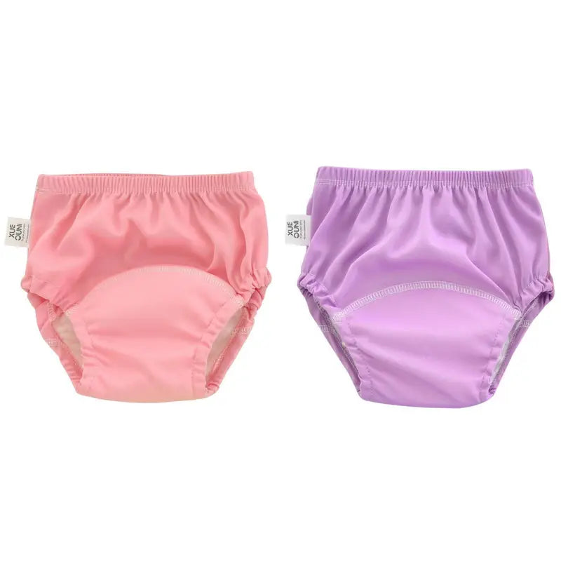 Lot de 2 Couches Lavables Bébé Réutilisables – Culottes d’Apprentissage Étanches en Tissu Imperméable