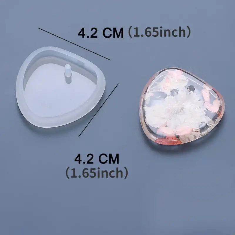 Moules en Silicone pour Pendentifs – 4 Formes Géométriques pour Résine Époxy | Création DIY Bijoux Personnalisés